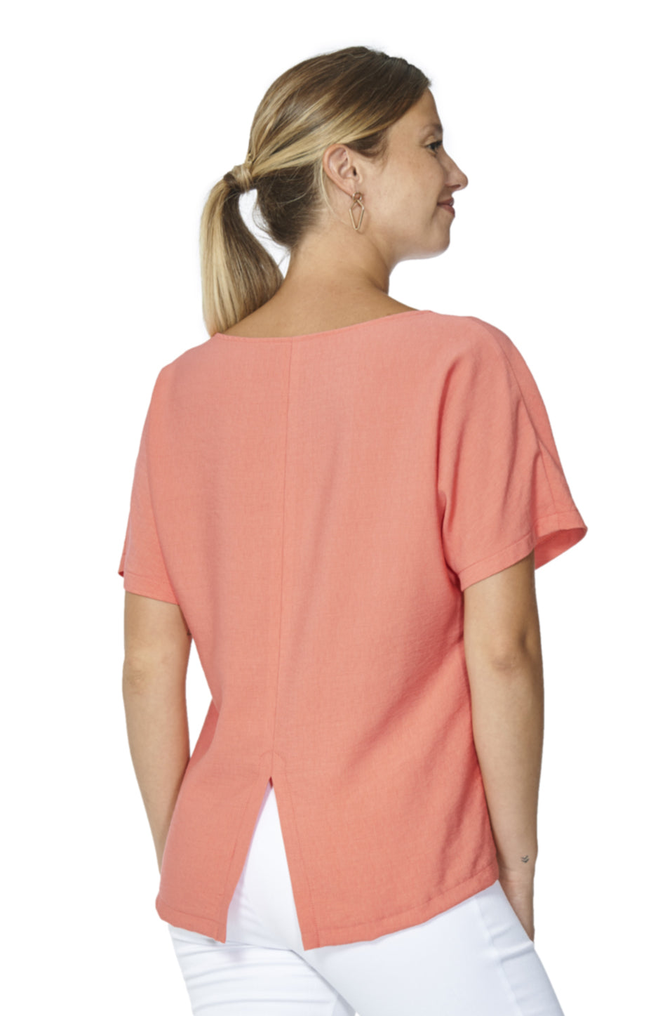 All-round blouse with back slit