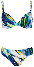 Multi print bikini set