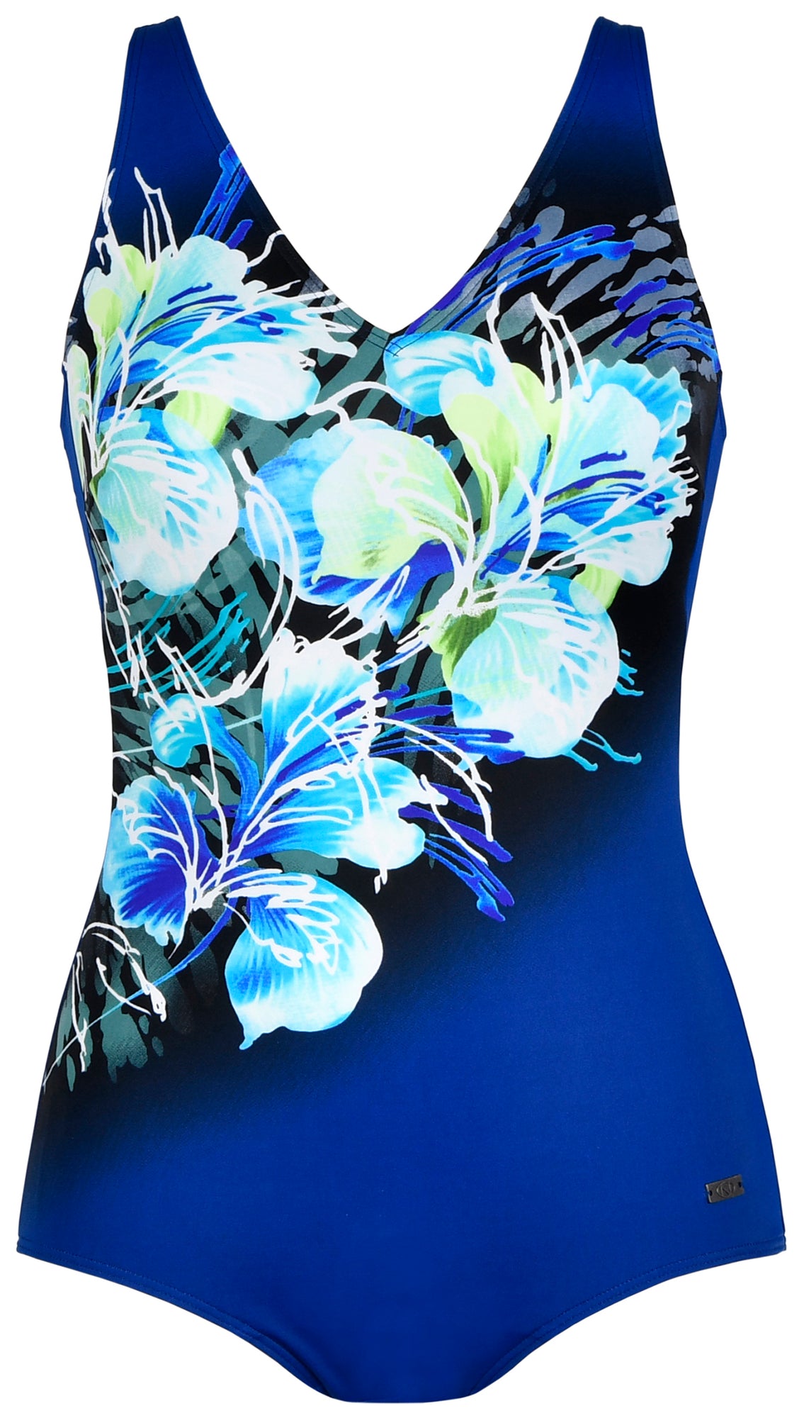 Upload image to gallery, Maillot 1 pce fleurs en biais
