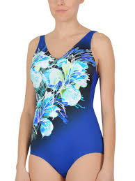 Upload image to gallery, Maillot 1 pce fleurs en biais
