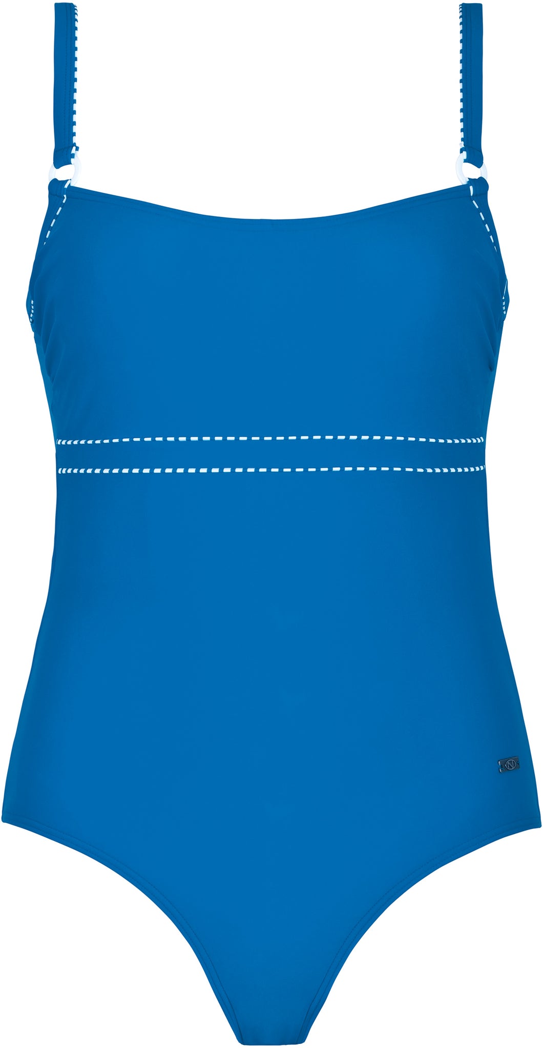 1 pce uni swimsuit with white piping