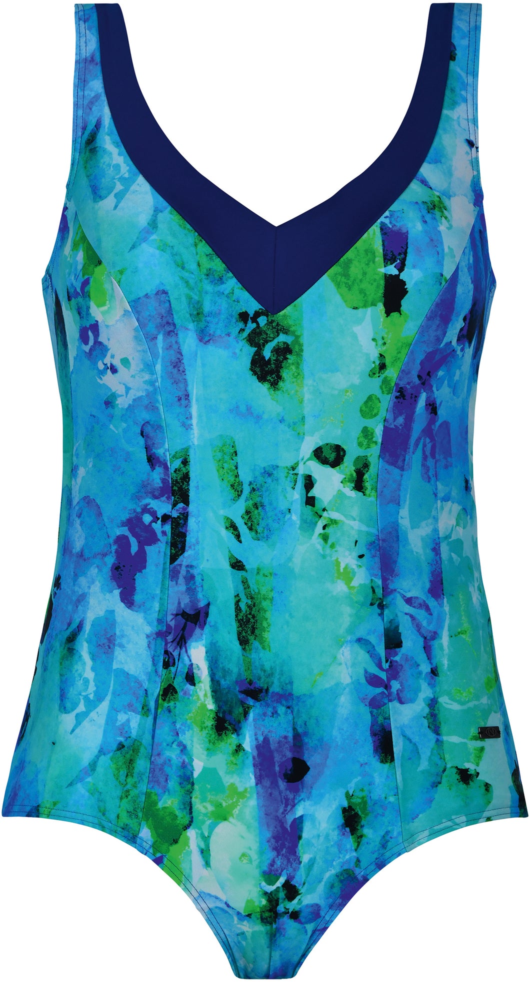 1 pc watercolor printed swimsuit