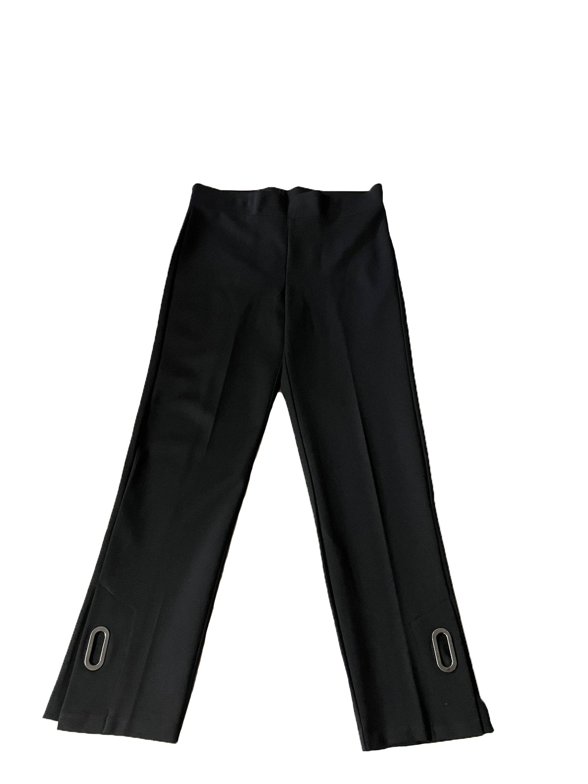 Upload image to gallery, Straight pull-on pants with side slit/ring
