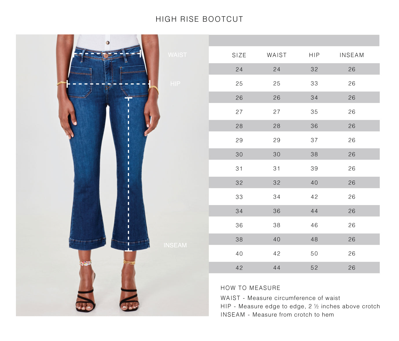 Upload image to gallery, Capri bootcut pants in stretch denim - Lola Jeans
