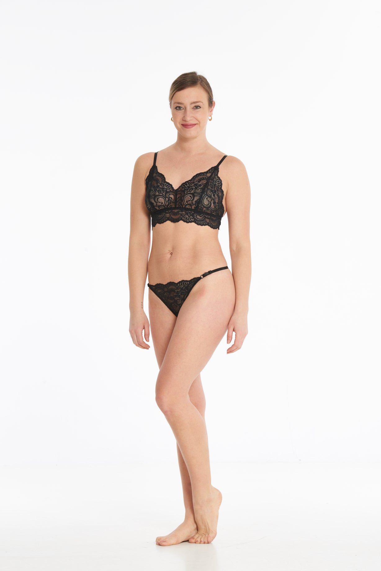 Charger l'image dans la galerie, Soutien bralette sans armatures en dentelle
