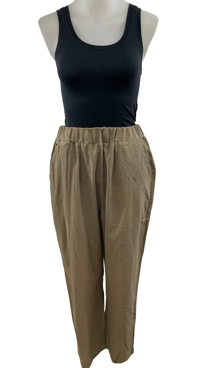 Charger l'image dans la galerie, Pantalon tout aller au look de lin
