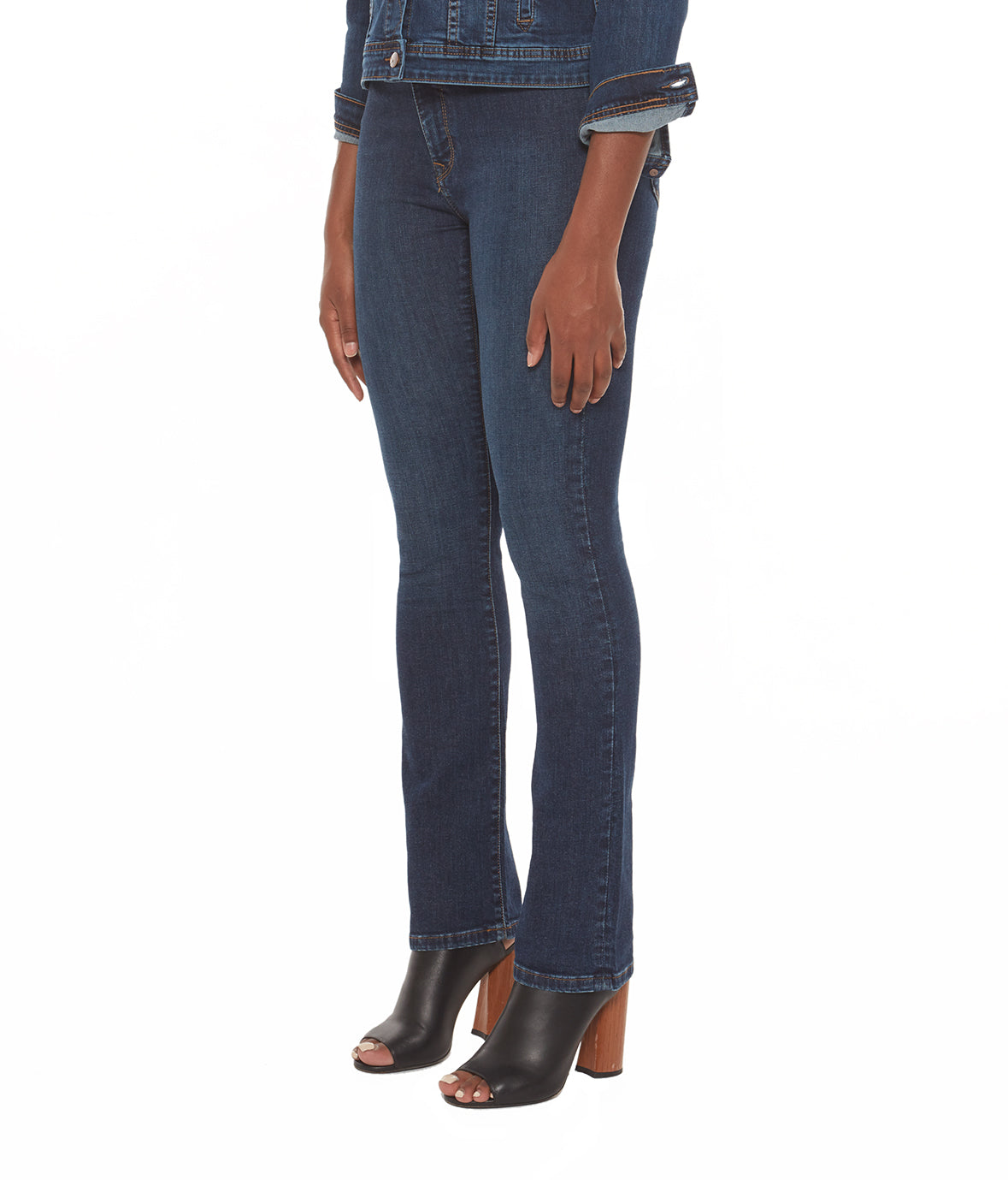 Upload image to gallery, Straight leg stretch denim pants - Lola Jeans
