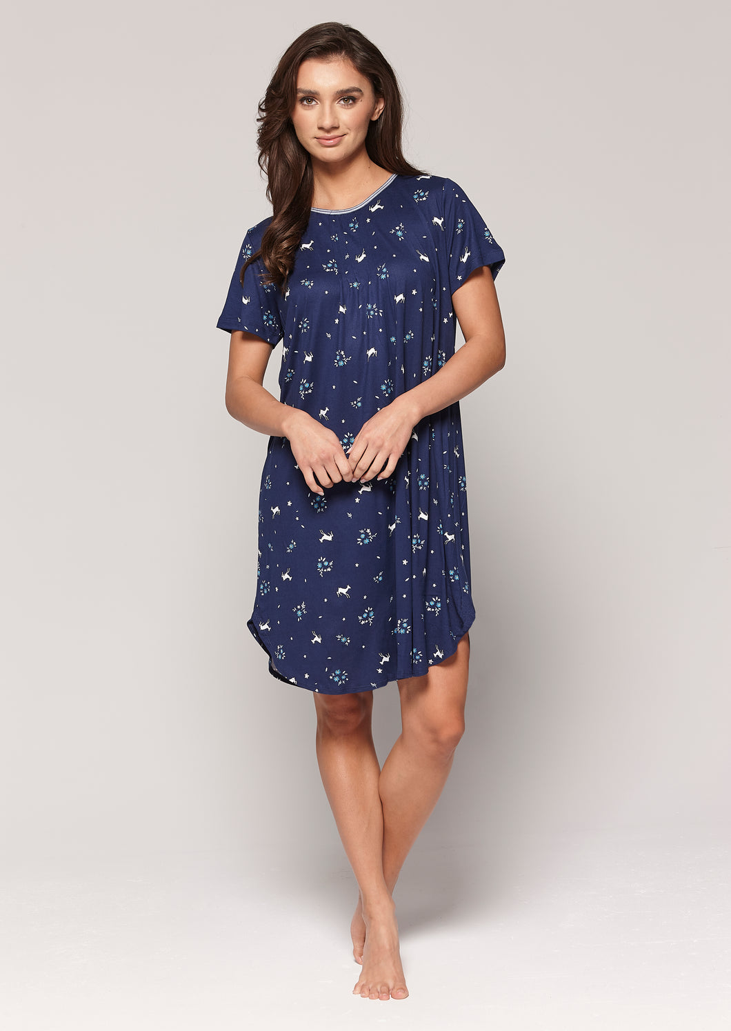 Short printed nightgown