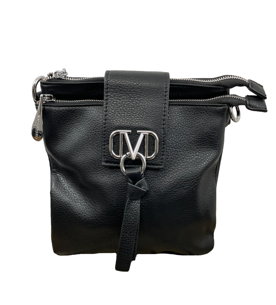 Manoccio logo shoulder bag with fringe