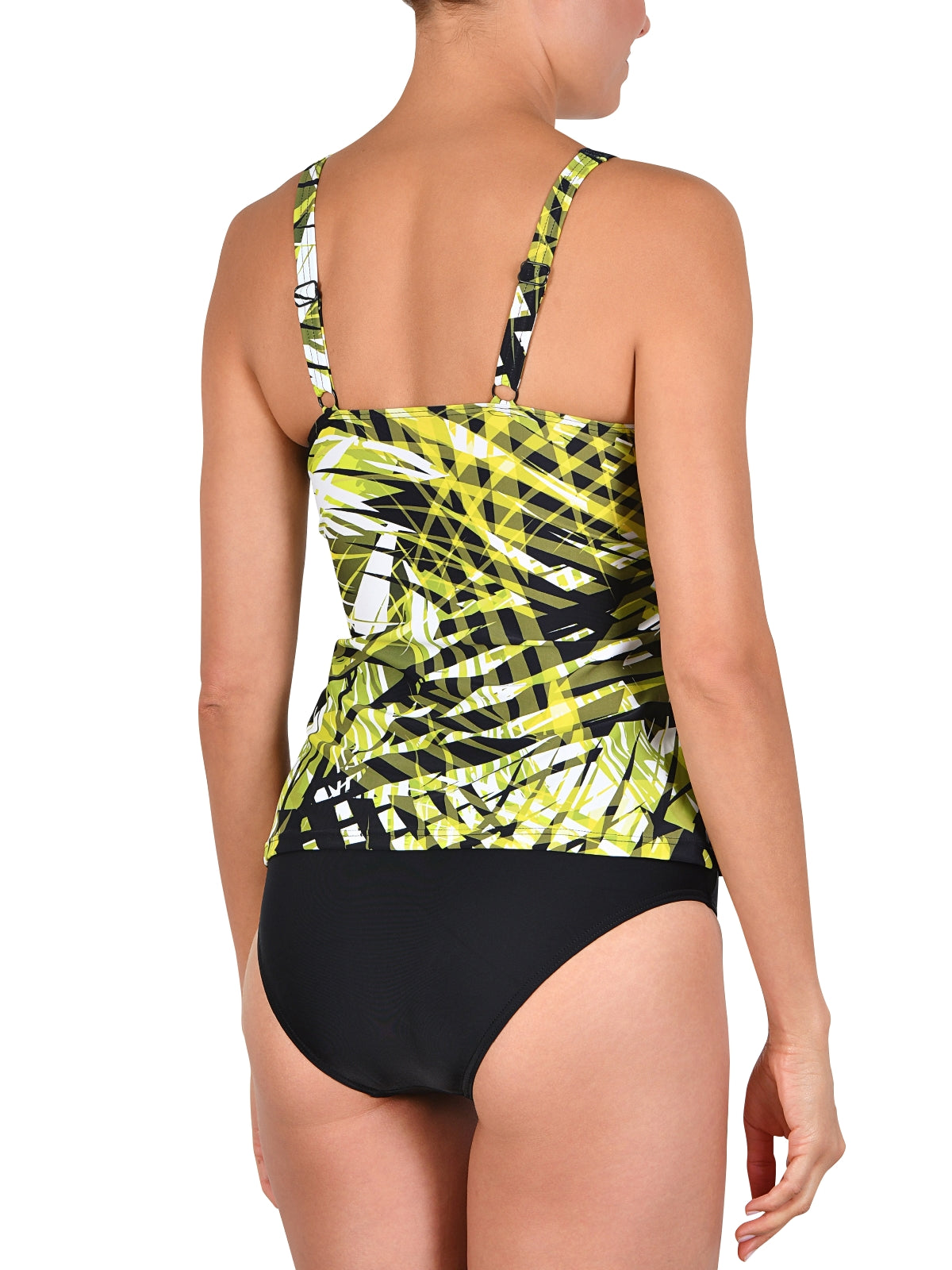 Charger l'image dans la galerie, Ensemble maillot tankini au haut imprimé exotique
