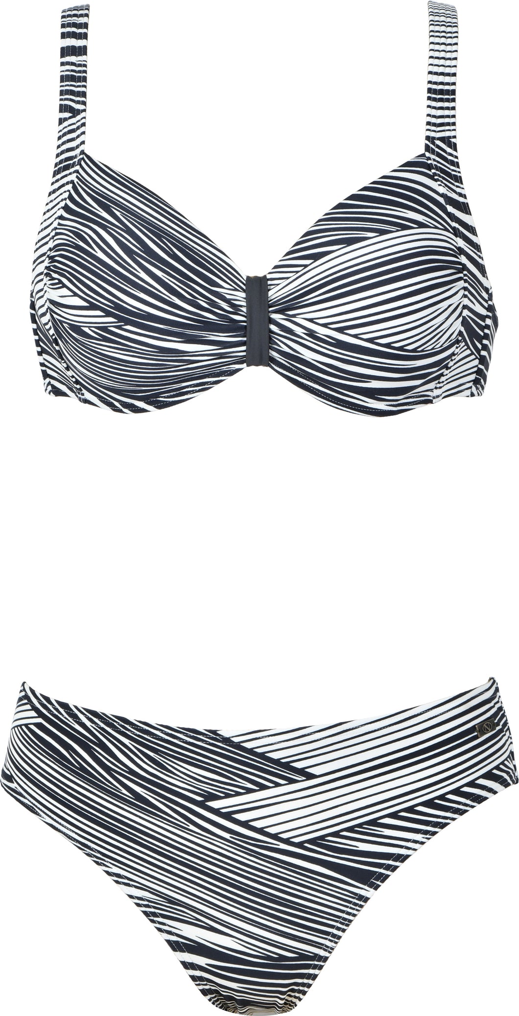 Striped cushion bikini set