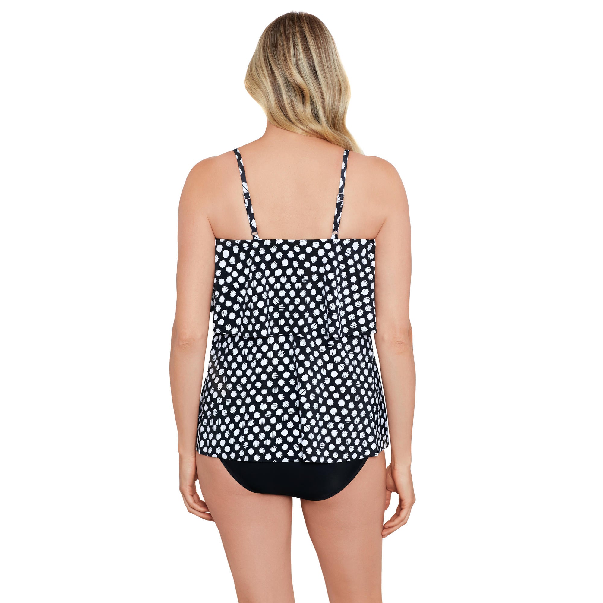 Upload image to gallery, Tankini swimsuit Top with row of ruffles suitable for mastectomy
