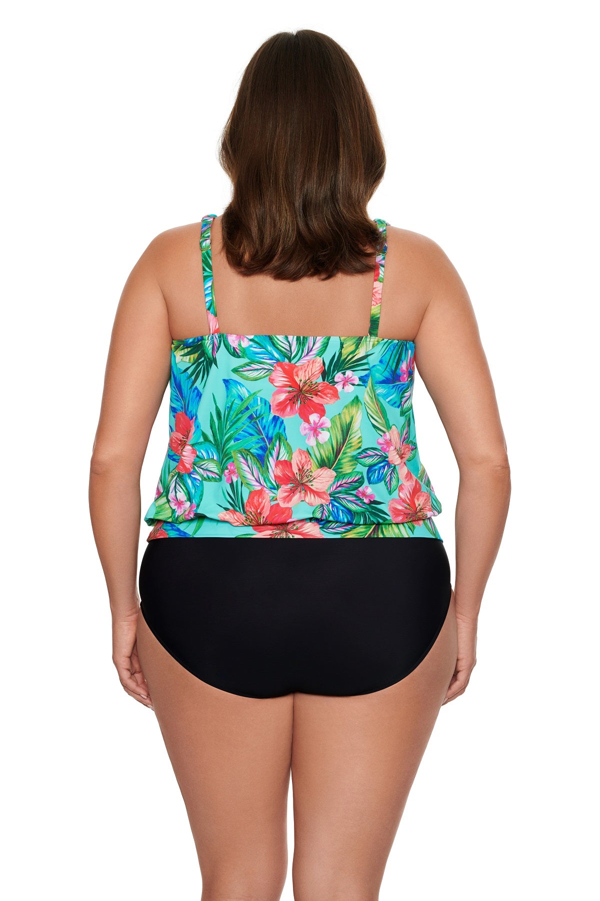 Charger l'image dans la galerie, Haut de maillot tankini-blouson séparé imp. Taste of Tropic - Tailles Plus
