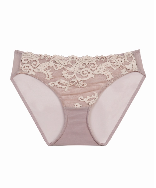 2-tone lace front bikini briefs