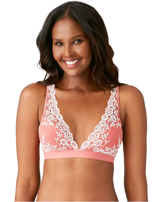 Charger l'image dans la galerie, Soutien-gorge sans armatures/bralette en dentelle 2 tons
