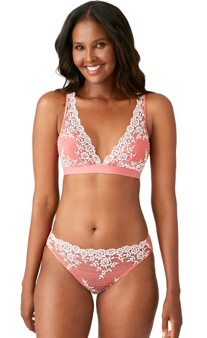 Charger l'image dans la galerie, Soutien-gorge sans armatures/bralette en dentelle 2 tons
