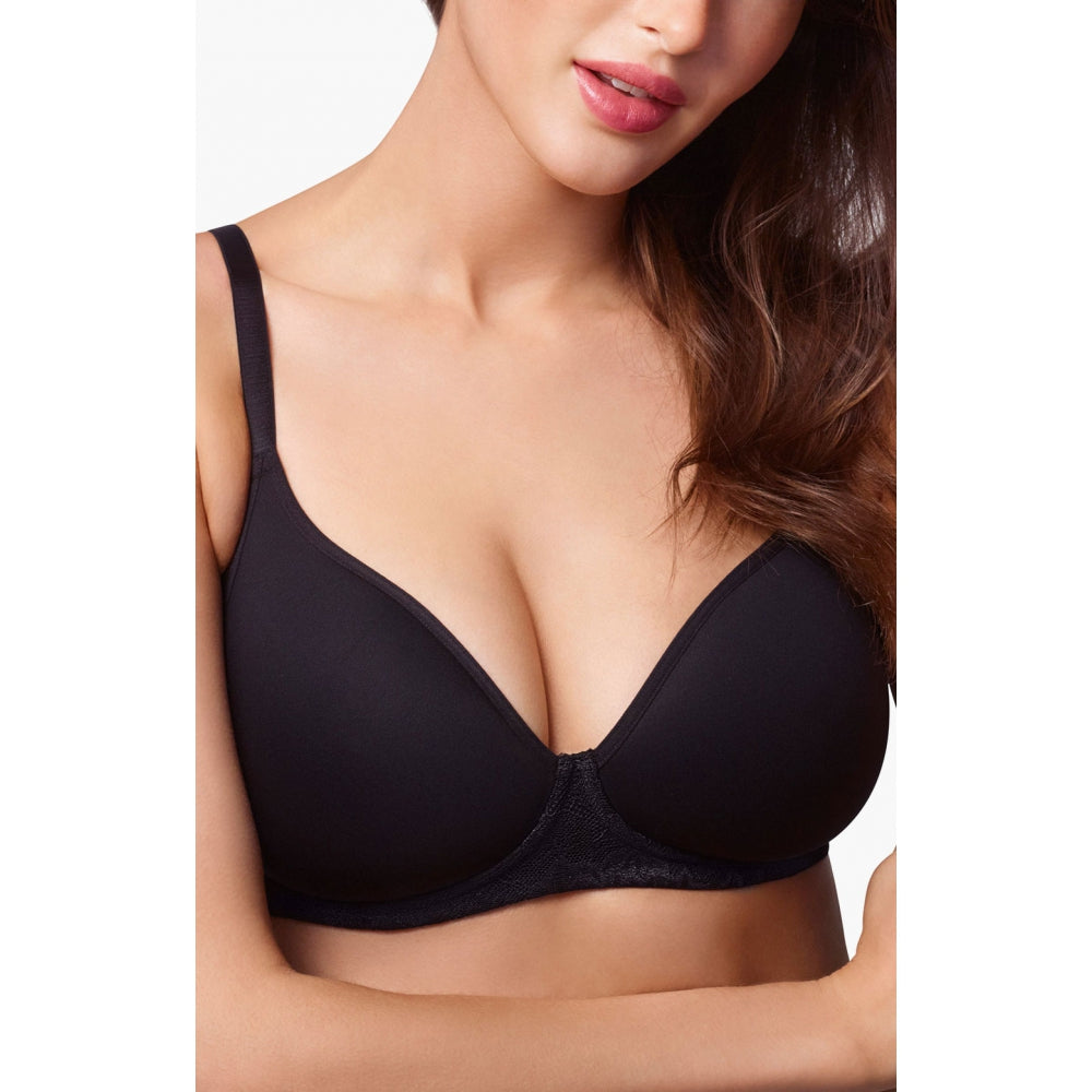 Non-wired bra in spacer fabric with smoothing effect on the back and sides - WonderBra