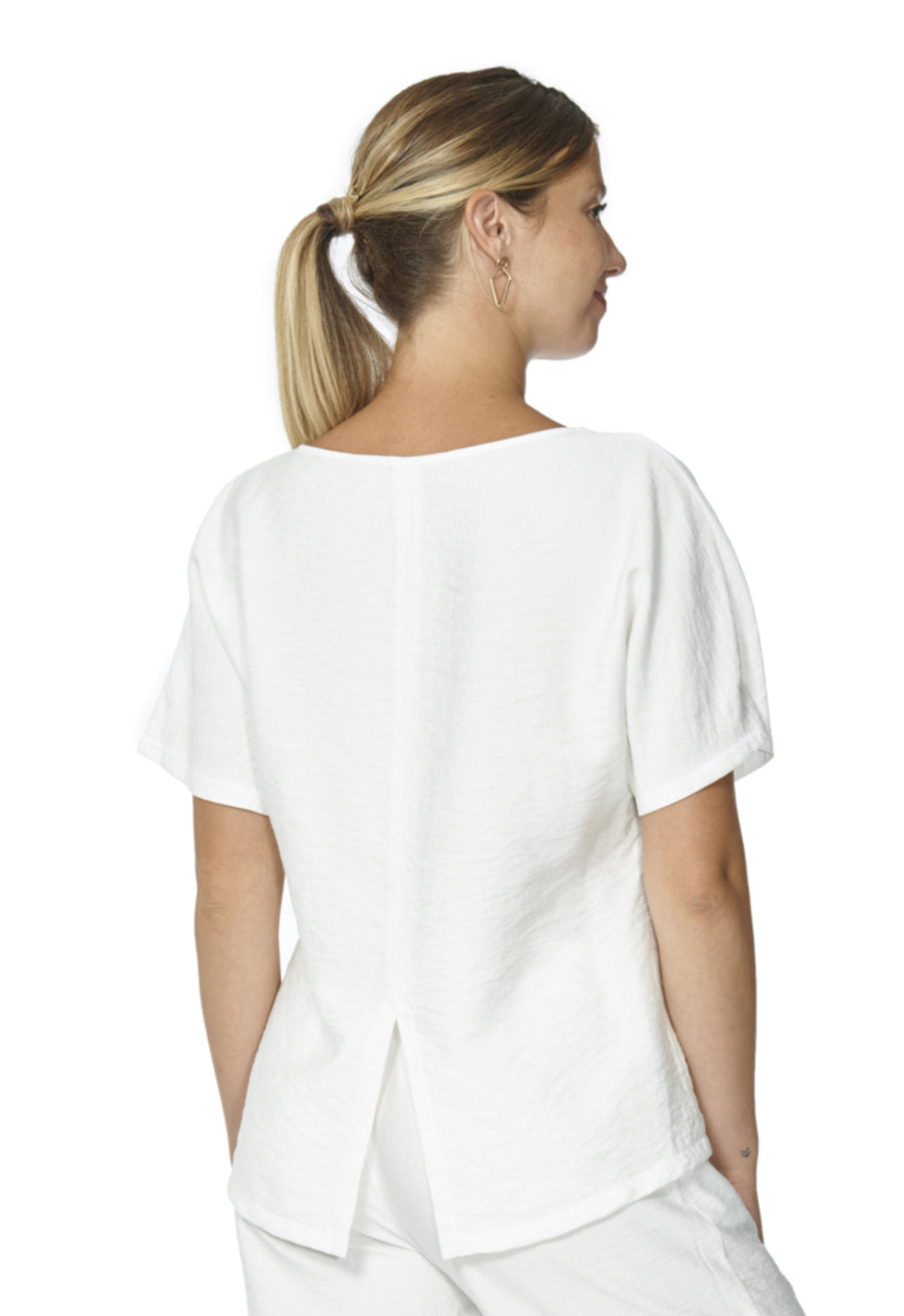 Charger l'image dans la galerie, Blouse tout aller col rond avec fente arrière
