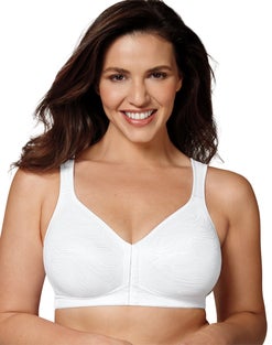 Charger l'image dans la galerie, Soutien-gorge sans armature avec fermeture à l'avant. Playtex 18 Hour Posture Bra aide à éliminer les problèmes de dos et améliore la posture

