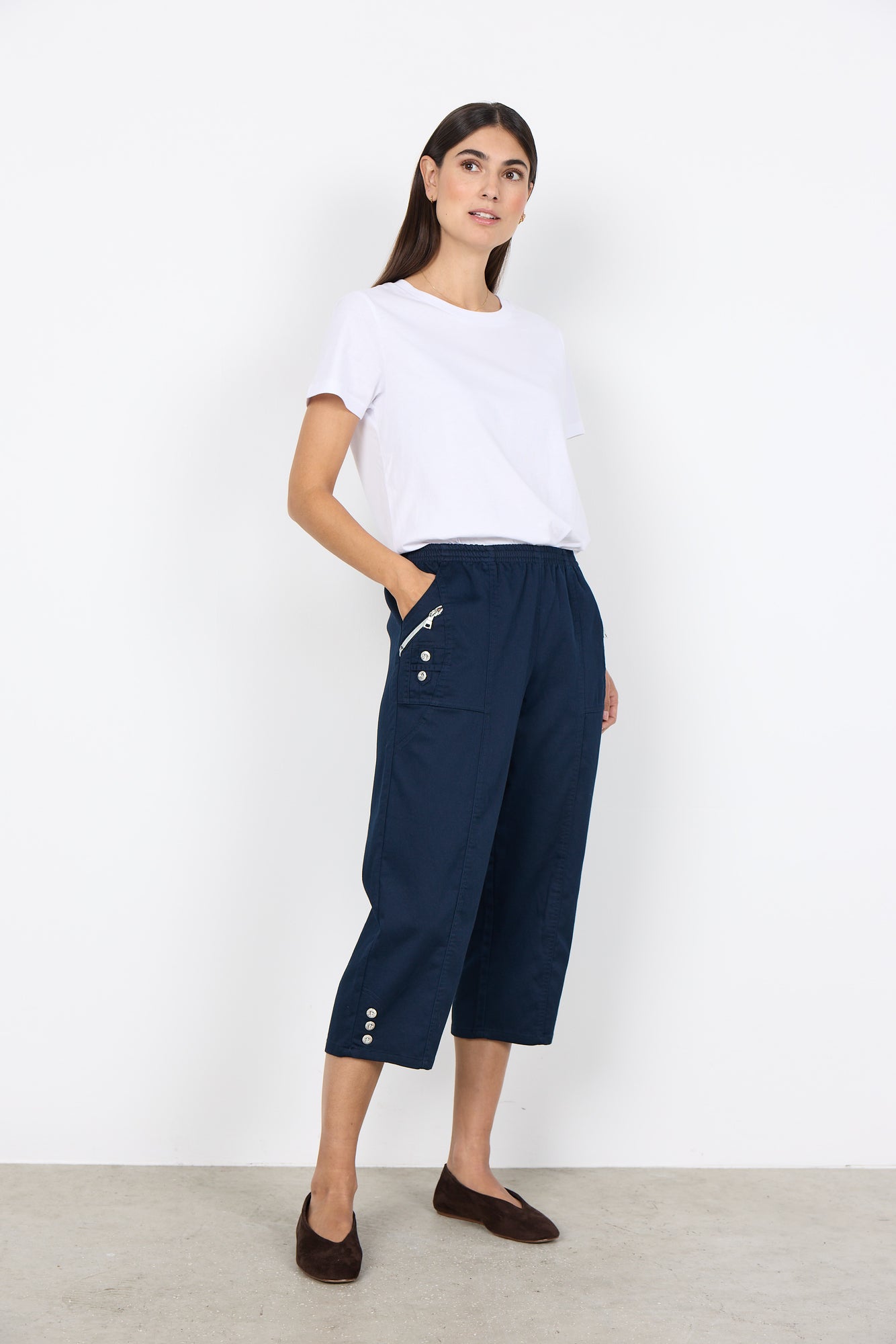 Charger l'image dans la galerie, Pantalon capri à panneaux - Soya Concept
