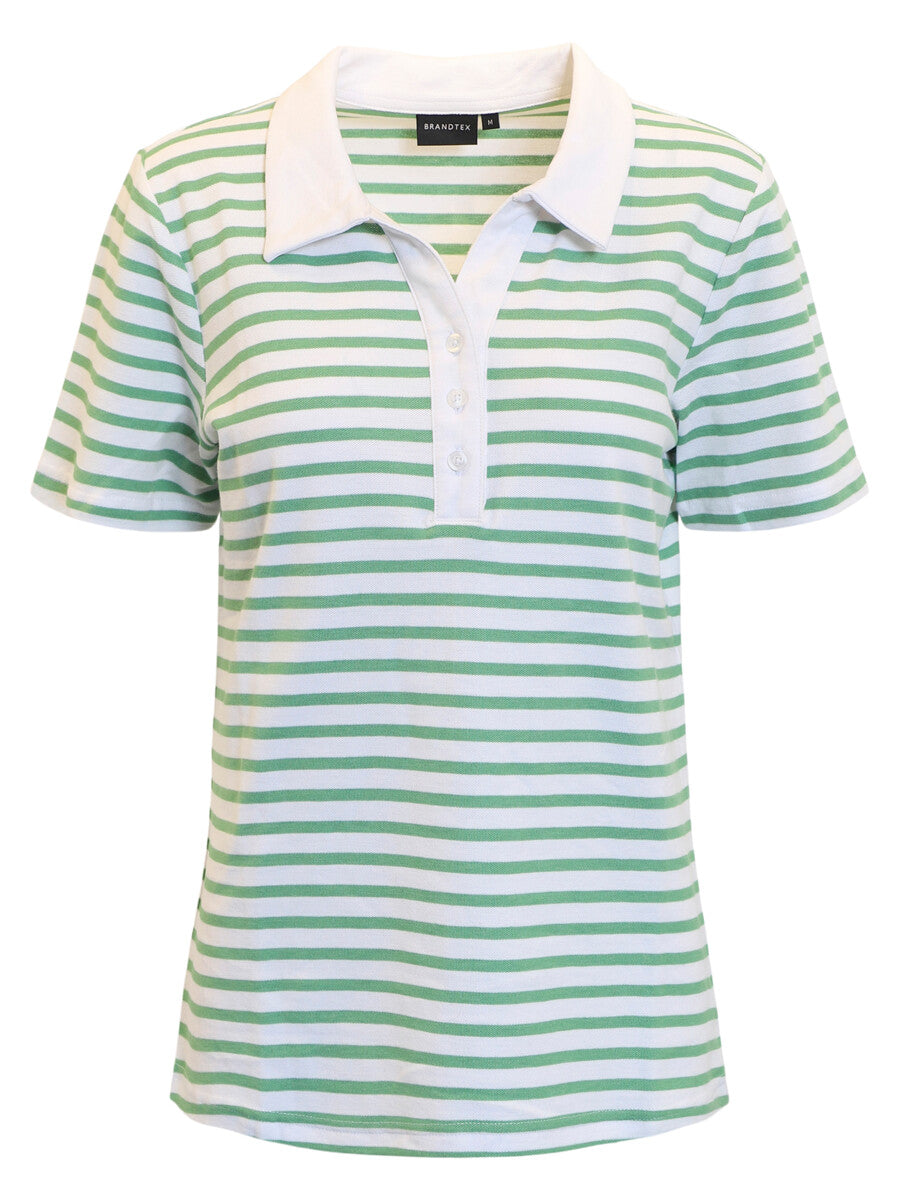 Haut rayé en coton style polo