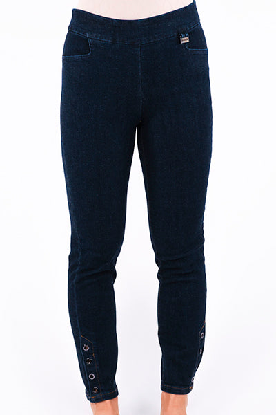 Pantalon en denim taille haute avec maintien - Michael Tyler