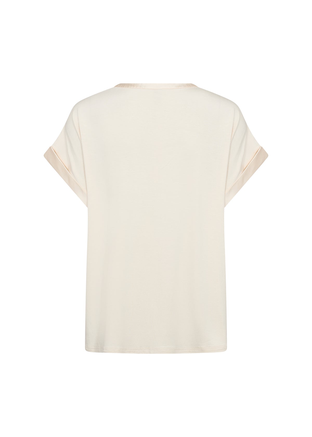 Charger l'image dans la galerie, Blouse unie satinée aux manches repliées - Soya Concept
