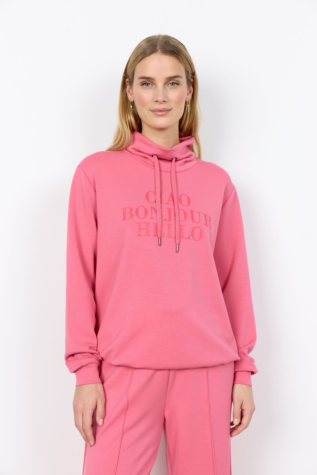 Charger l'image dans la galerie, Chandail Ciao/Bonjour en tricot de modal - Soya Concept
