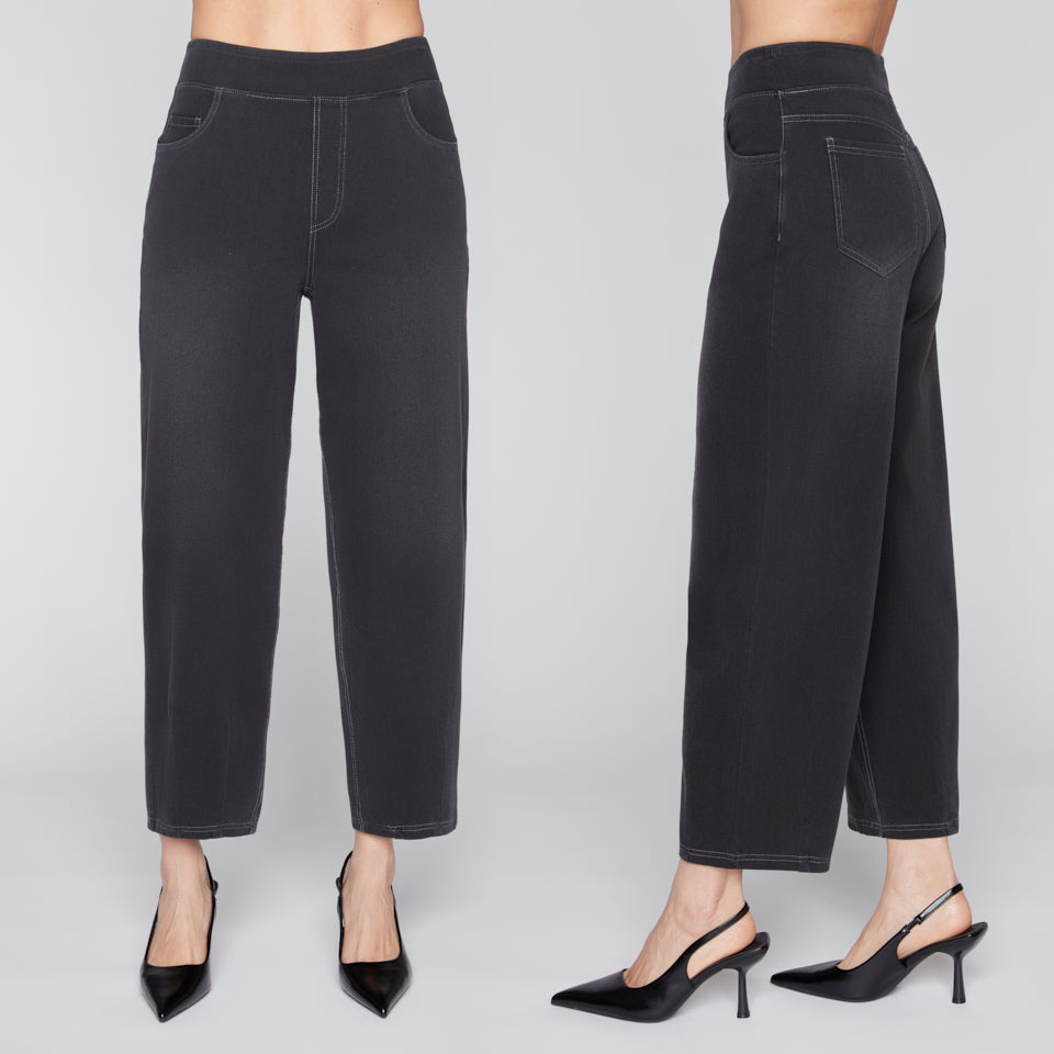 Charger l'image dans la galerie, Pantalon jean à jambe lanterne - Compli K

