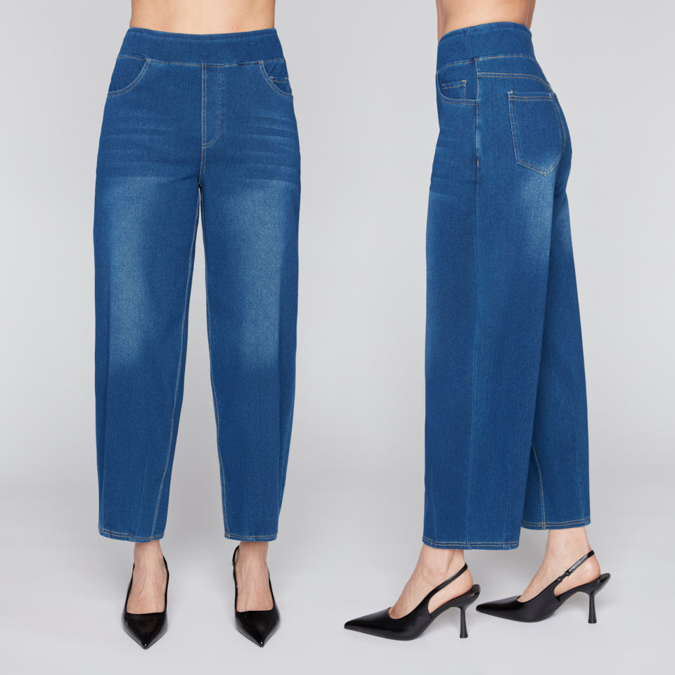 Charger l'image dans la galerie, Pantalon jean à jambe lanterne - Compli K
