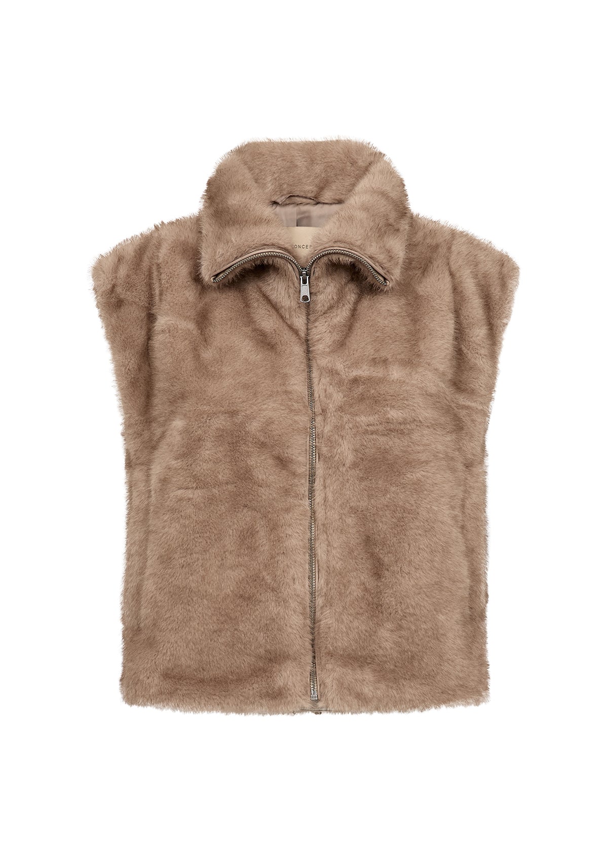 Charger l'image dans la galerie, Veste sans manches en texture douce et duveteuse
