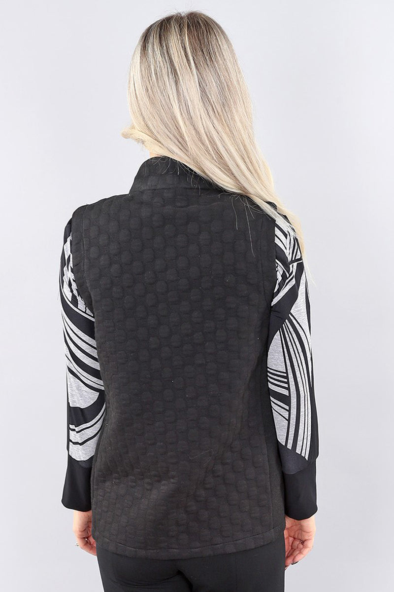 Charger l&#39;image dans la galerie, Gilet zippé en maille matelassée - Michael Tyler
