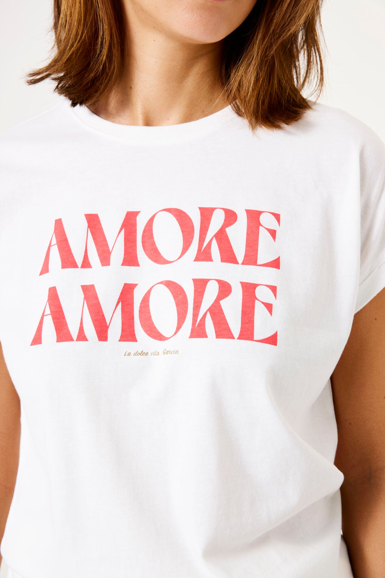 Charger l&#39;image dans la galerie, Haut en coton scripts Amore
