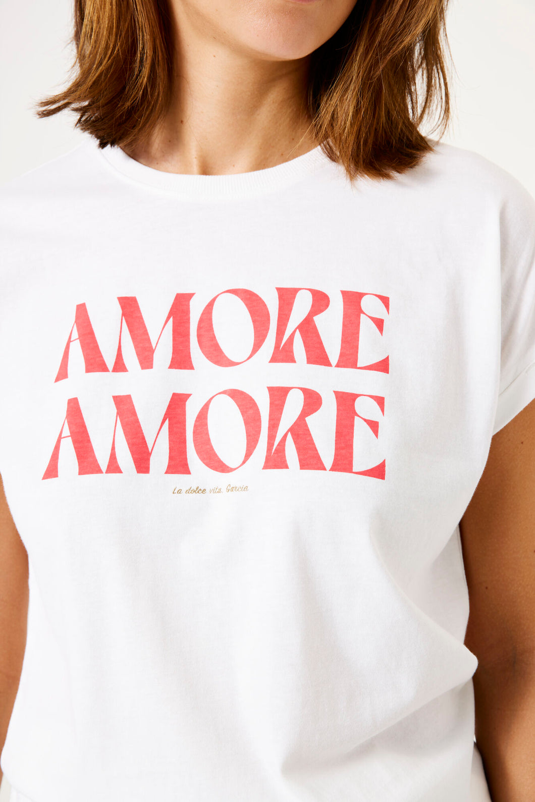 Haut en coton scripts Amore