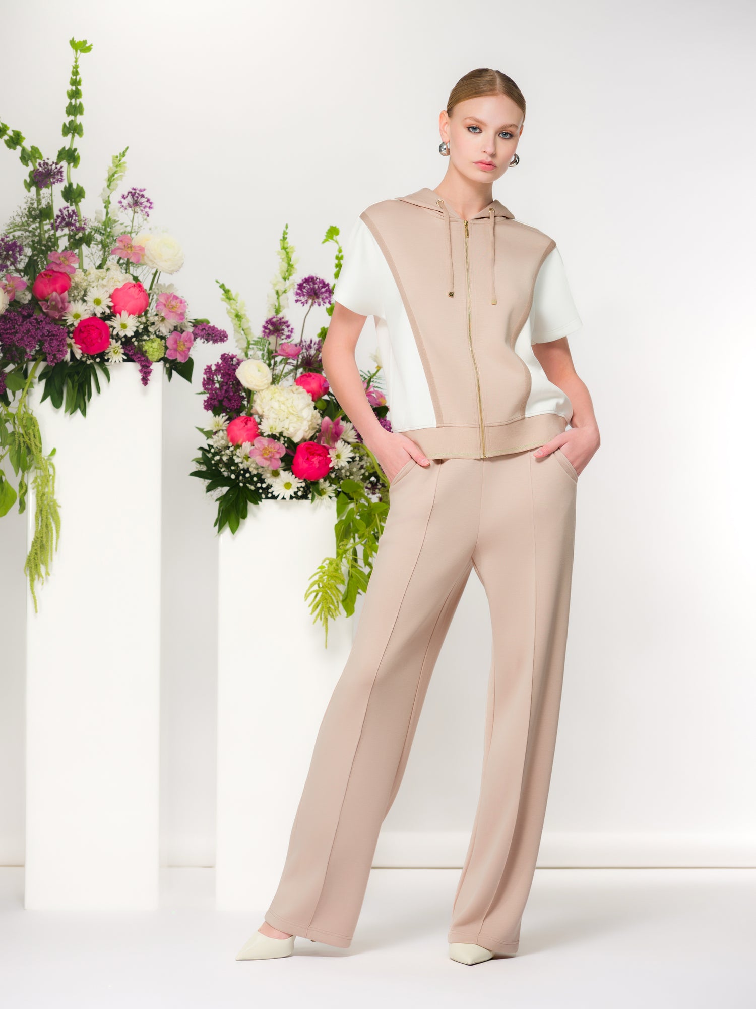 Charger l'image dans la galerie, Pantalon droit avec surpiqûre - Elena Wang
