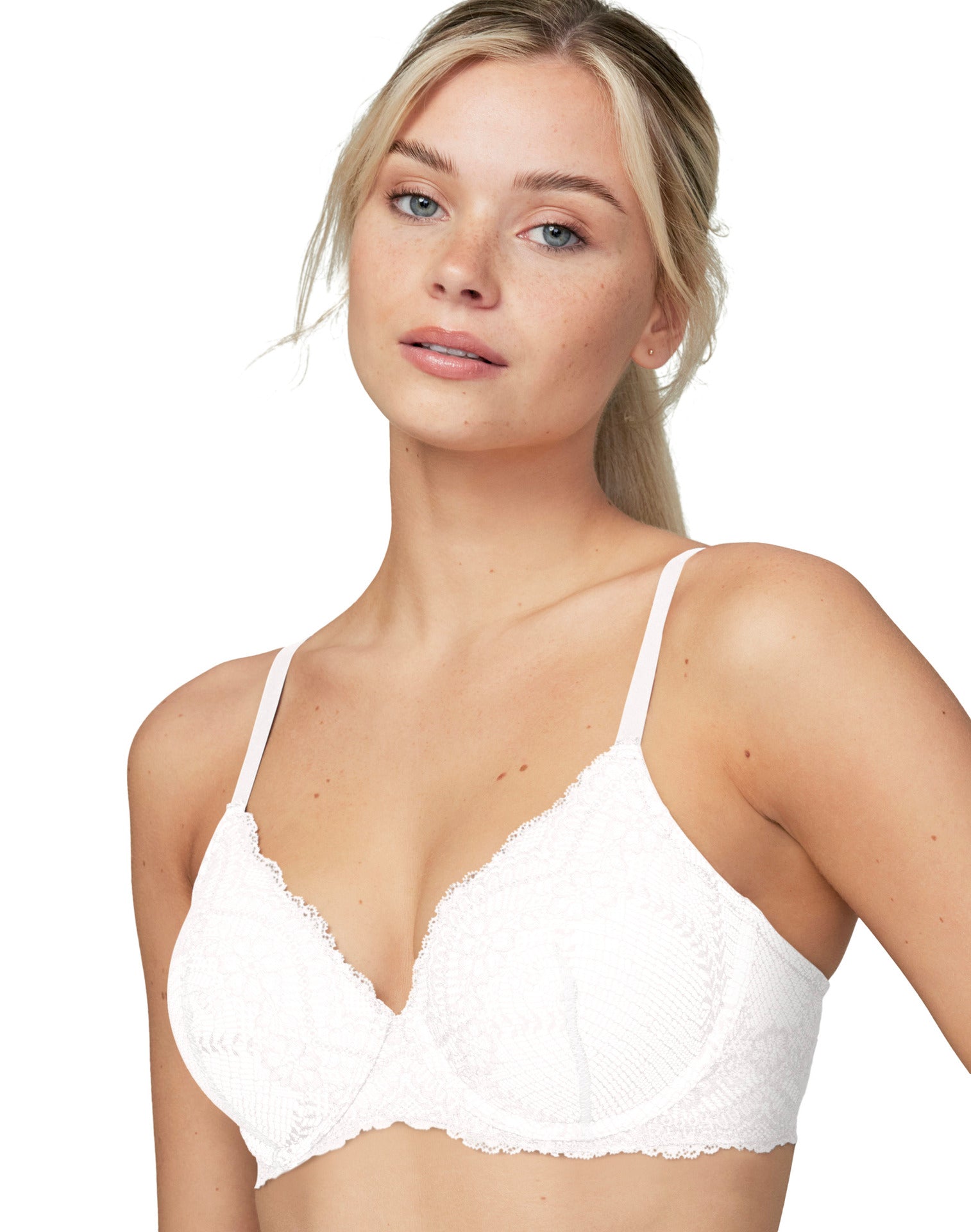 Charger l&#39;image dans la galerie, Soutien-gorge à armature plongeant en dentelle
