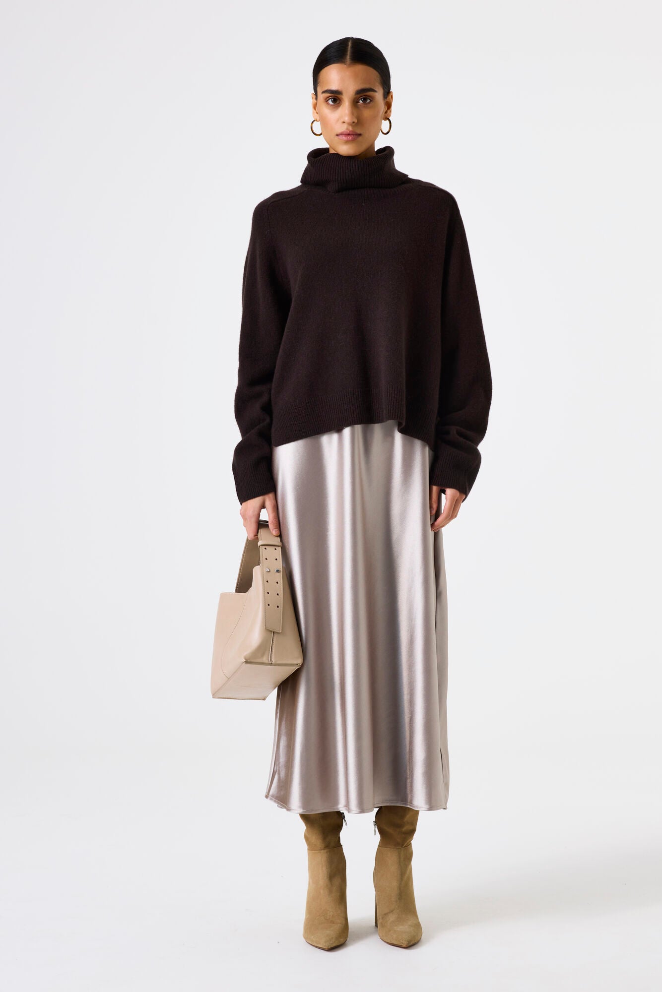 Charger l&#39;image dans la galerie, Jupe satinée à enfiler - Garcia
