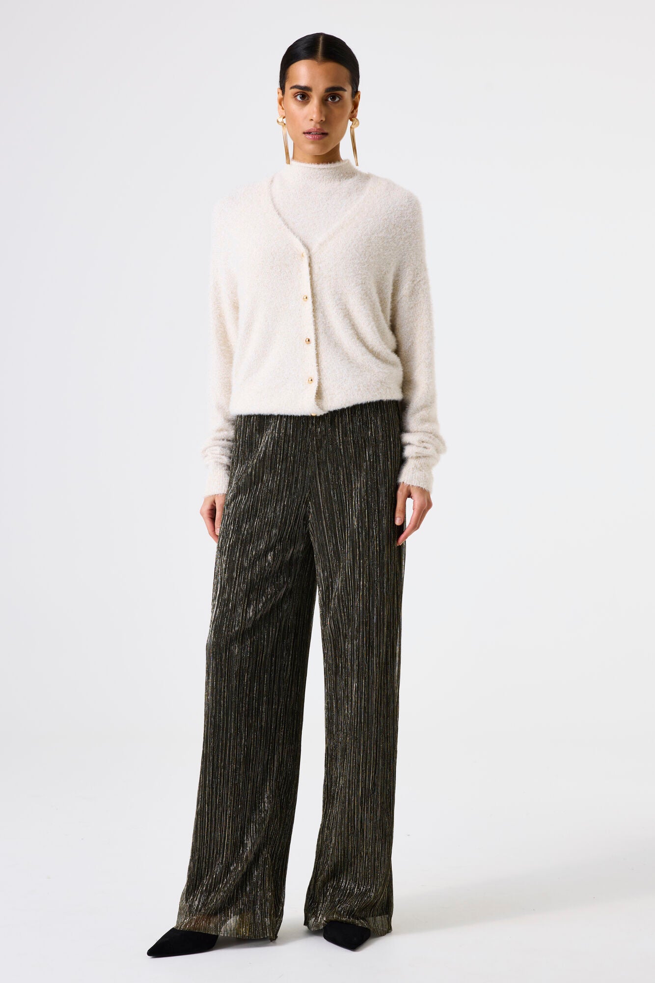 Charger l&#39;image dans la galerie, Cardigan en tricot scintillant très doux - Garcia
