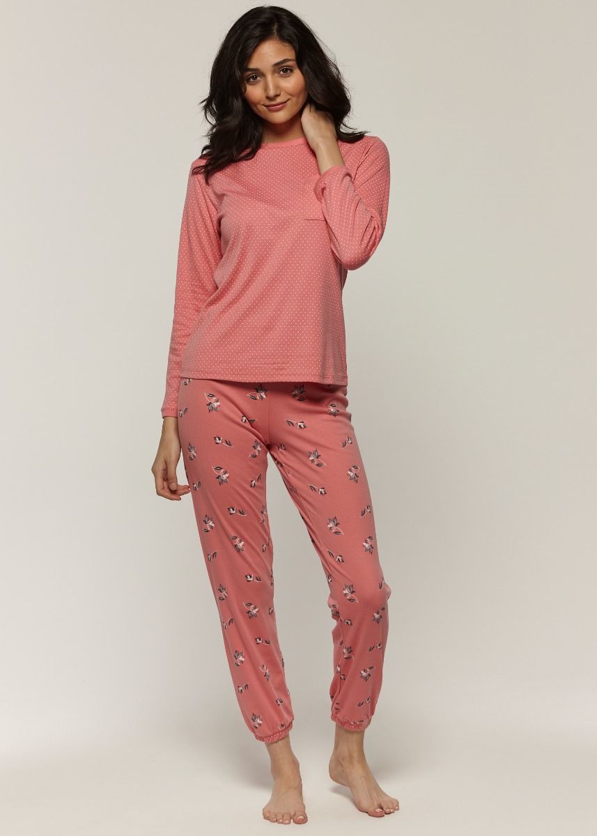 Pyjama imprimé à pois/floral