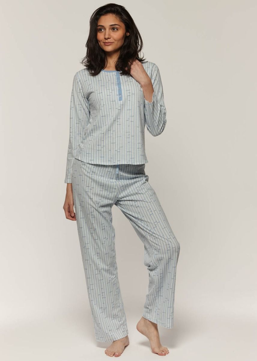 Pyjama ou ensemble de détente en coton imprimé