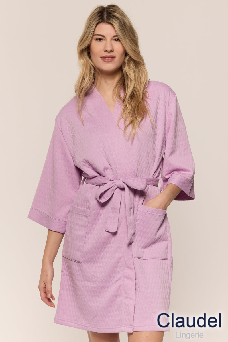 Charger l'image dans la galerie, Robe de chambre texturée à fermeture éclair
