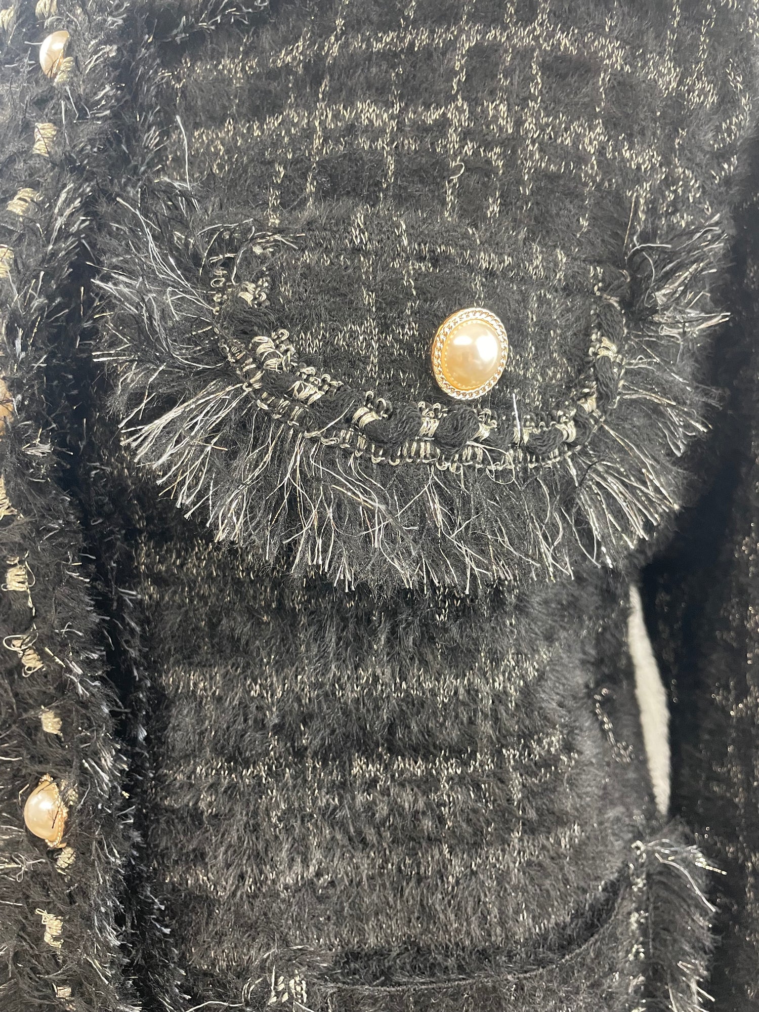 Charger l&#39;image dans la galerie, Veste classique en tricot 2 tons
