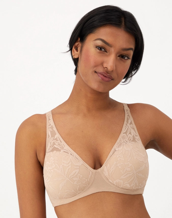 Charger l'image dans la galerie, Soutien-gorge Respire en coton/modal doublé de dentelle - Bali
