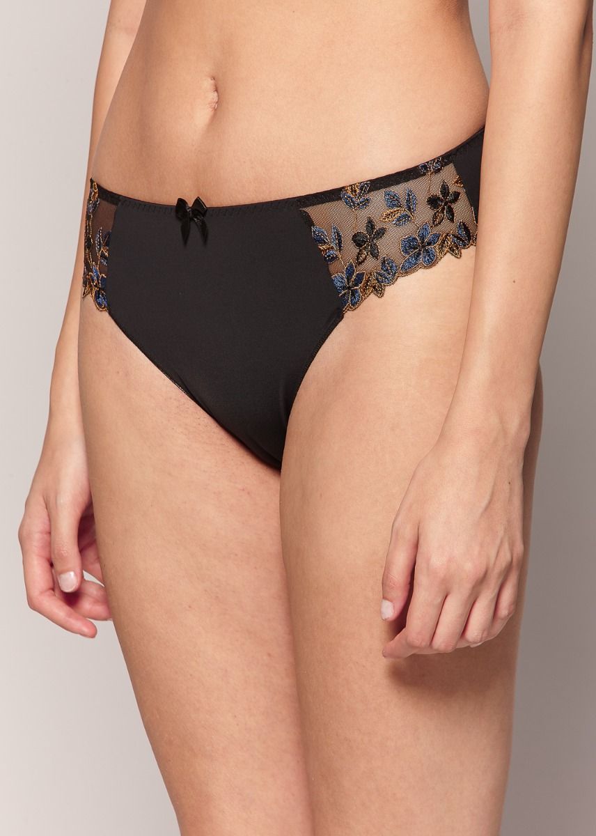 Charger l&#39;image dans la galerie, Culotte bikini avec broderies sur les côtés
