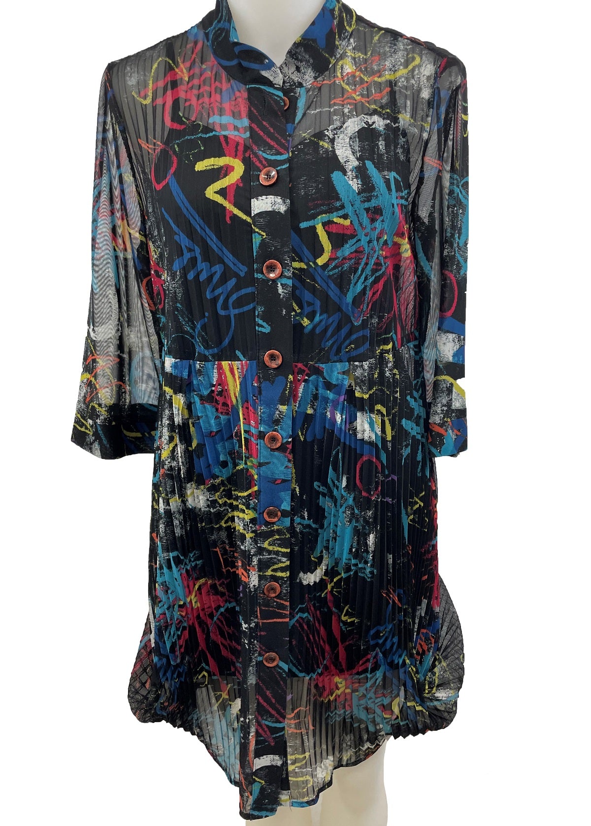 Charger l&#39;image dans la galerie, Élégant ensemble de robe boutonnée en chiffon plissé et nuisette unie
