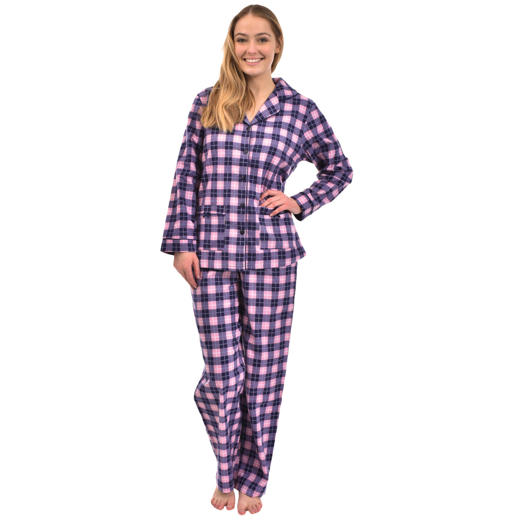 Pyjama en flanelle à carreaux